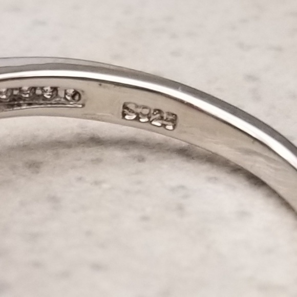 Sterling Square Pave Ring - Picture 6 of 8